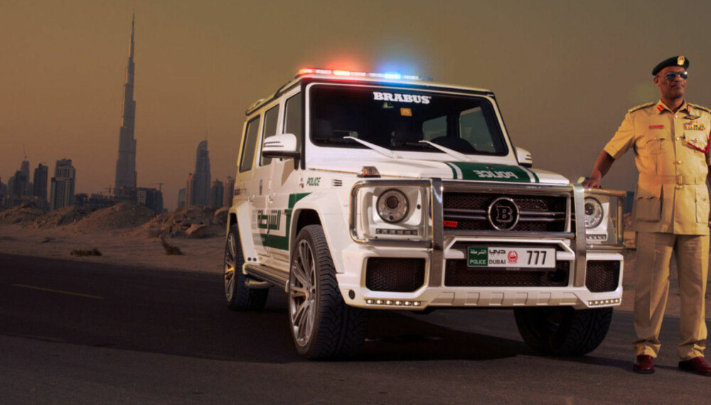 Lovens lange arm kjører blant annet G-Wagen i Dubai. Selvsagt i 700-hesters Brabus-versjon.