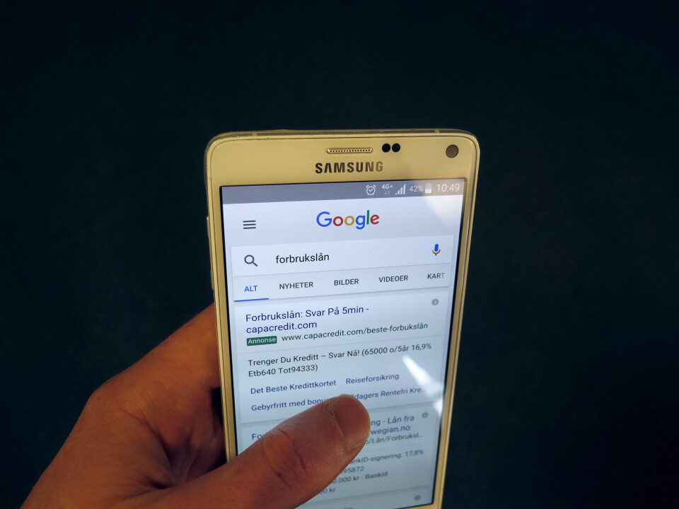 Bankene er villig til å betale dyrt til Google for annonseklikkene.