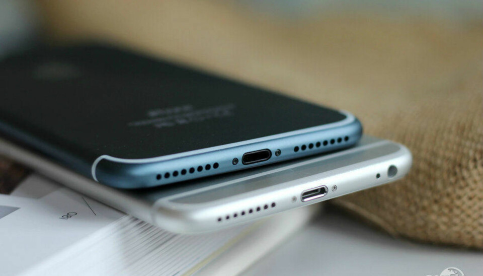 KONSEPT: En av mange konseptskisser av iPhone uten hull til minijackplugg som verserer på nett.
