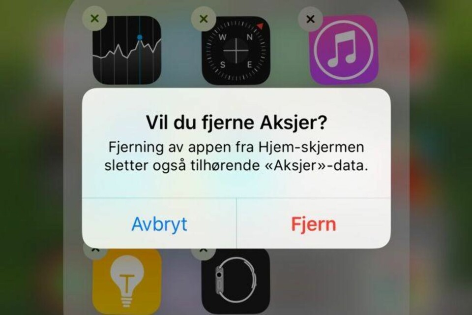 JUHU: I iOS 10 kan du endelig rydde unna Apples standardapper.