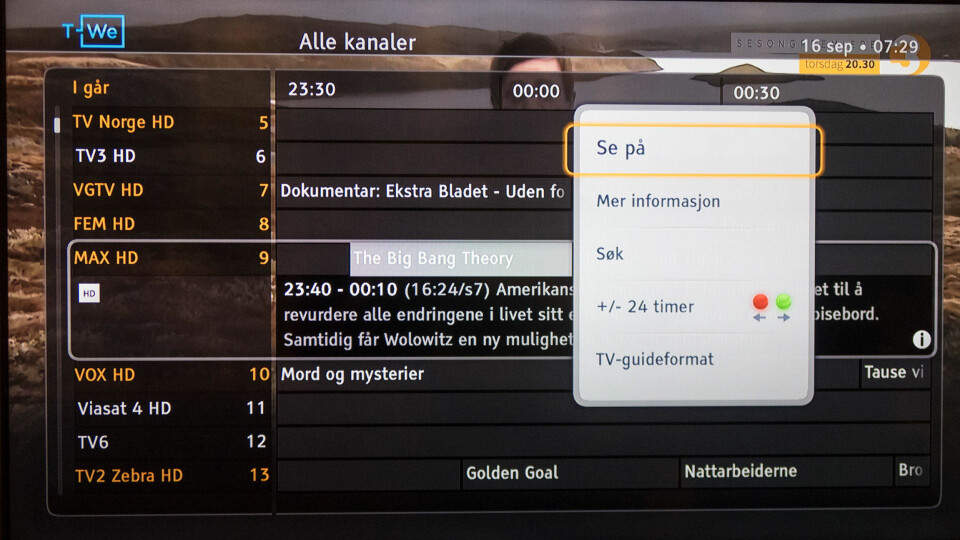 Det er alltid greit å kunne se programmer som har gått tidligere - uten at du faktisk er nødt til å ta de opp.