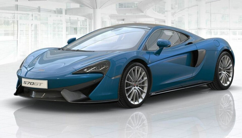 DRØMMEBIL? En bil som McLarens 570GT, med elmotor og et lysende, halvpist eple på panseret, tror vi en god del nordmenn ville vært interessert i å kjøpe ...