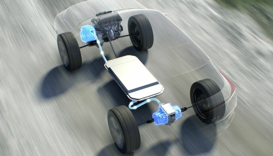 Konseptbilen har et 4x4-system som blant annet består av en elmotor foran på 90 kW (122 HK) og en elmotor hver til bakhjulene på 45 kW+45 kW (61+61HK). Til sammen 244 elektriske hestekrefter.