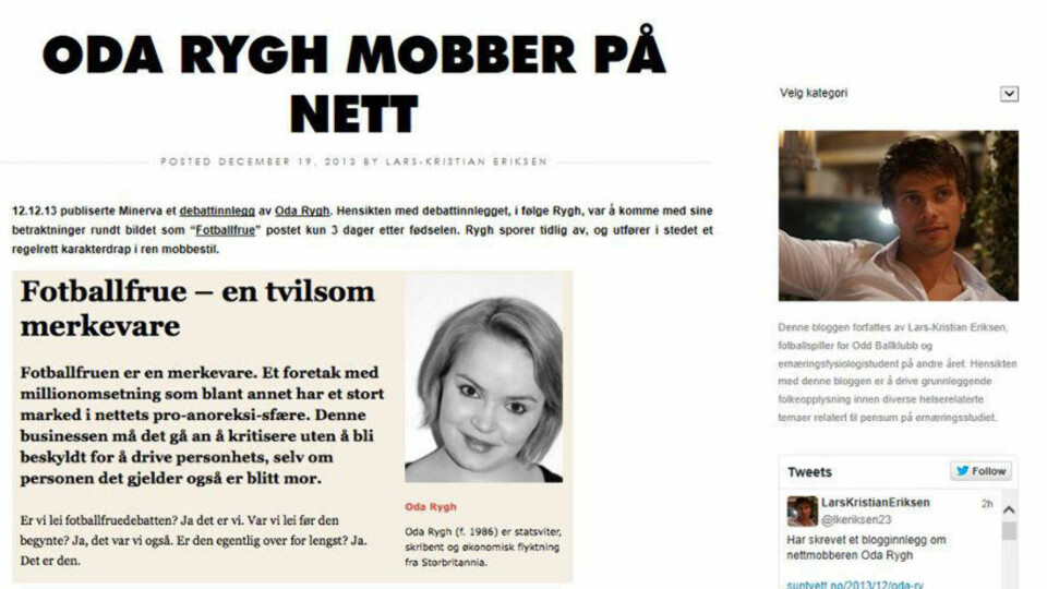 - En hån mot de som virkelig har spiseforstyrrelser