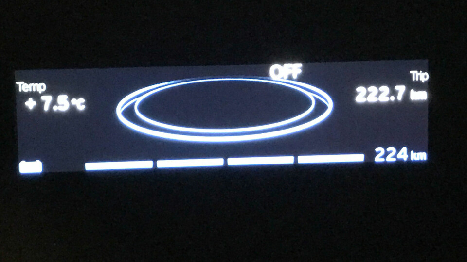 Bilen var optimistisk før testens start.