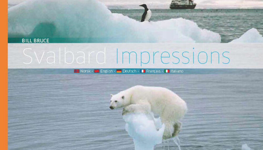FLERE BILDER: Også fotograf Bill Bruce var om bord "Polar Star" den lyse natten i august 2005. Hans bilde av bjørnen på issvullen er brukt på forsiden av boken "Svalbard impressions".