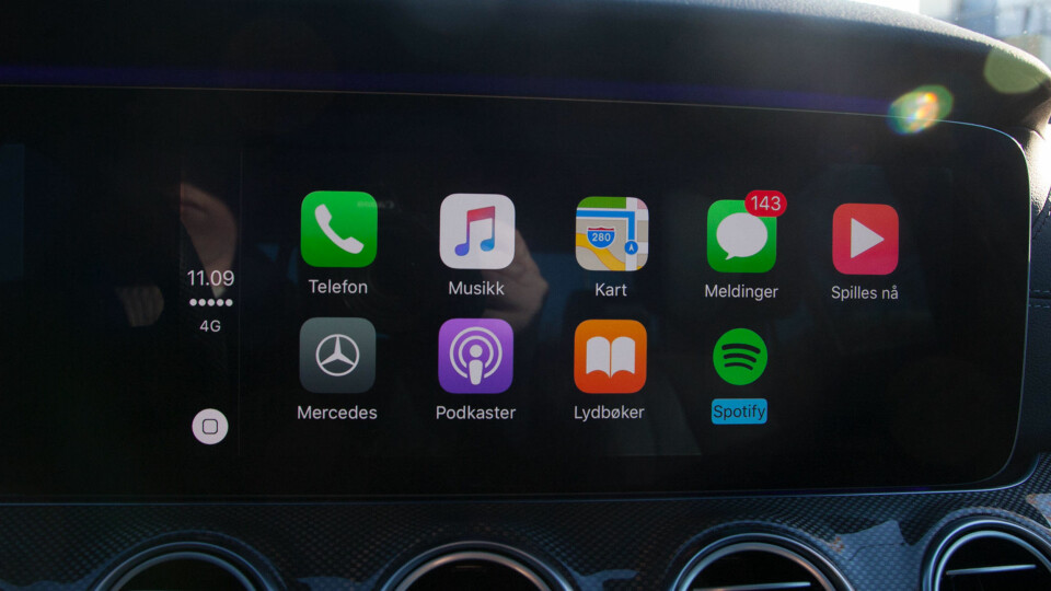 CarPlay gjør styring av mobilen til en lek.