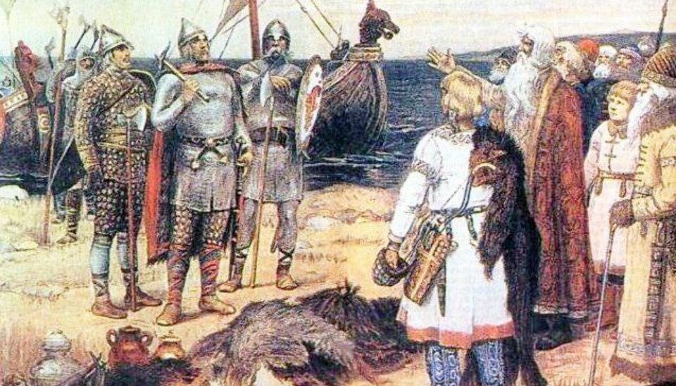 RURIK: Maleriet av Apollinarij Vasnetsov skal illustrere Rurik da han kom til Landoga der han ble valgt til leder. Han var den første i Rurik-dynastiet som var med å samle Russland til et rike.