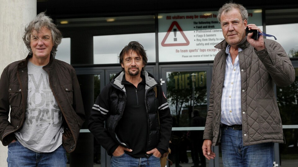 THE GRAND TOUR: James May, Richard Hammond og Jeremy Clarkson er forventet å dra inn mange nye kunder til Amazons strømmetjeneste Prime Video. Nå er tjenesten lansert i Norge og 199 andre land.
