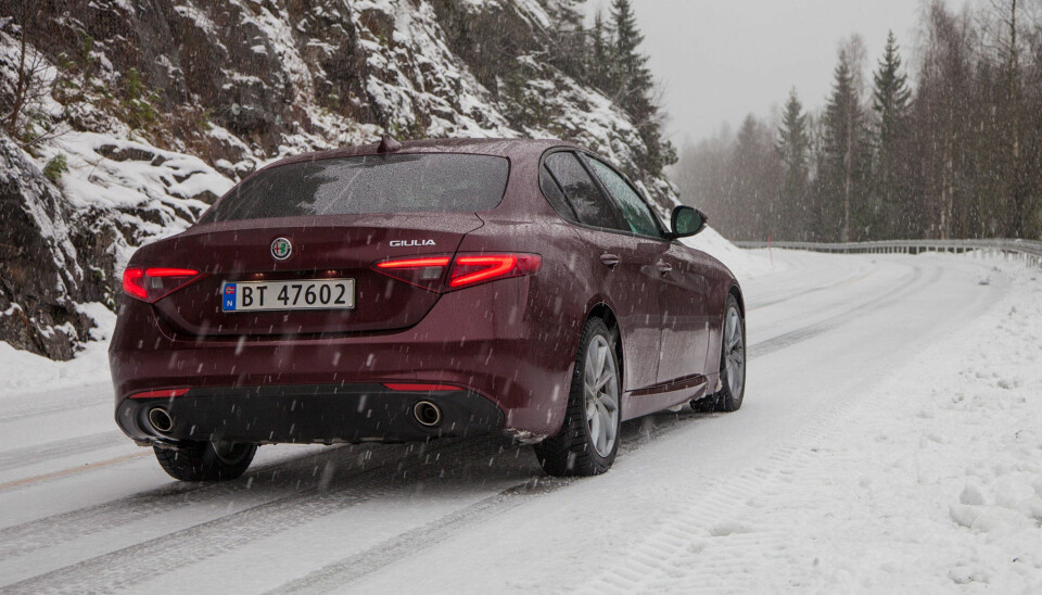 Giulia ute på skikkelig rufseføre.