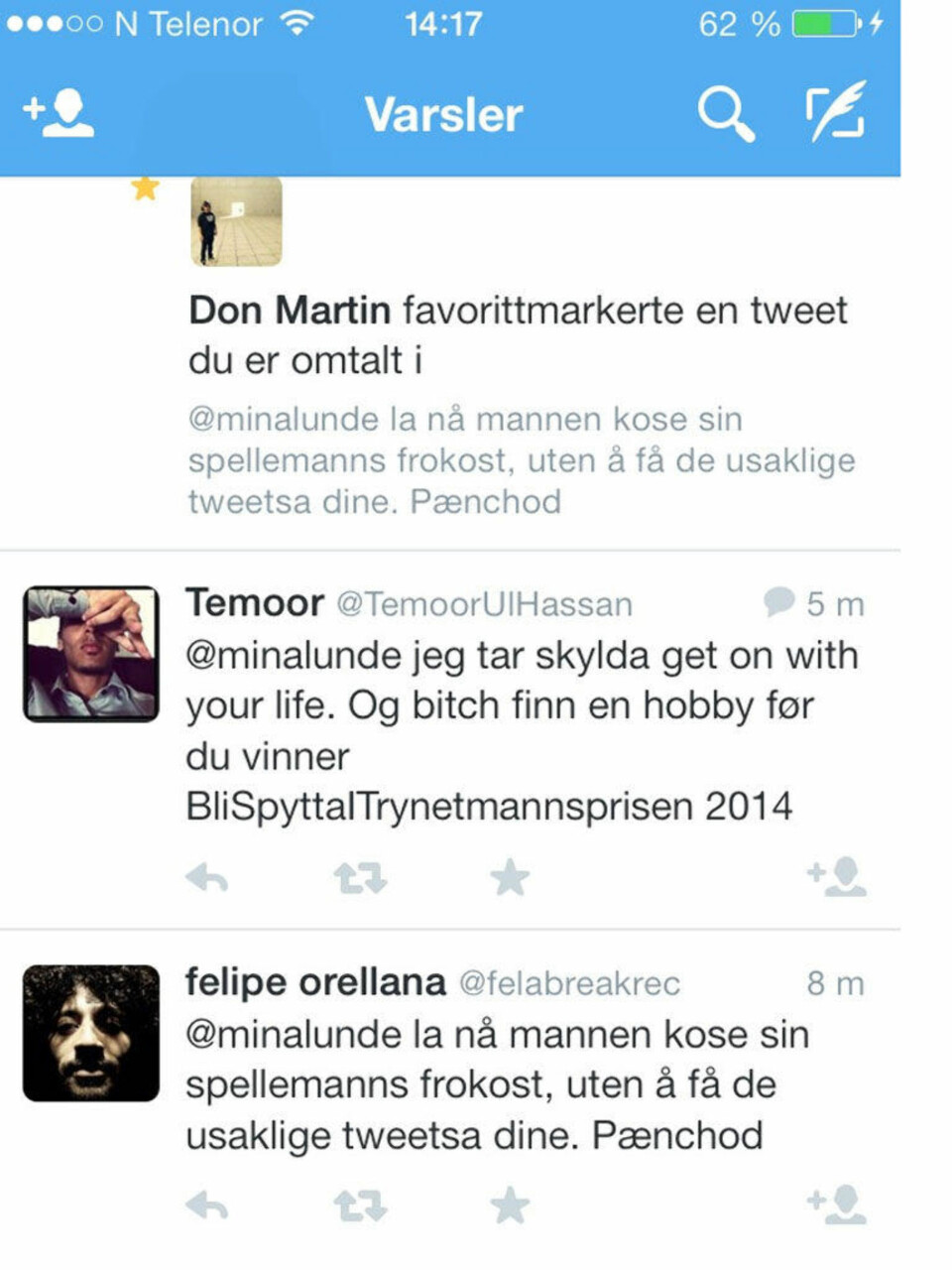 - At jeg fikk en shitstorm mor meg er vel mildt sagt