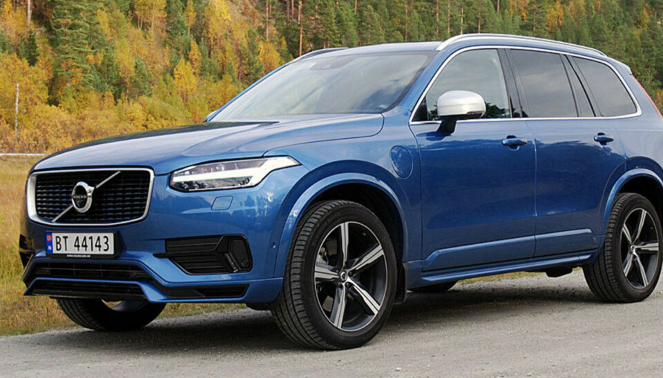 LADBARD HYBRID: - Det skal bli spennende å følge utviklingen på de ladbare hybridene på bruktmarkedet framover, sier Altmann. Her er Volvos ladbare SUV, XC90 T8.