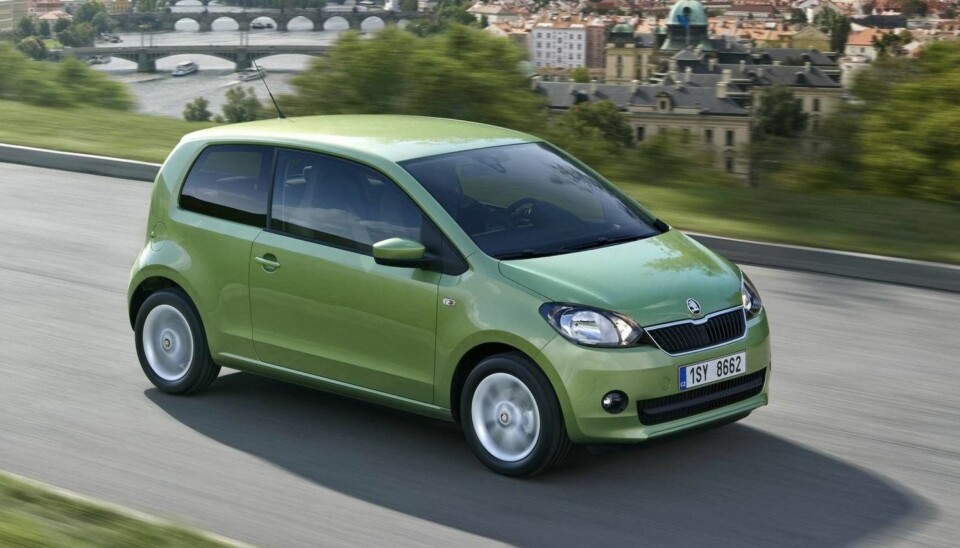 Skoda Citigo er tvillingmodellen til VW up! og den minste modellen du kan kjøpe fra Volkswagen-konsernet.