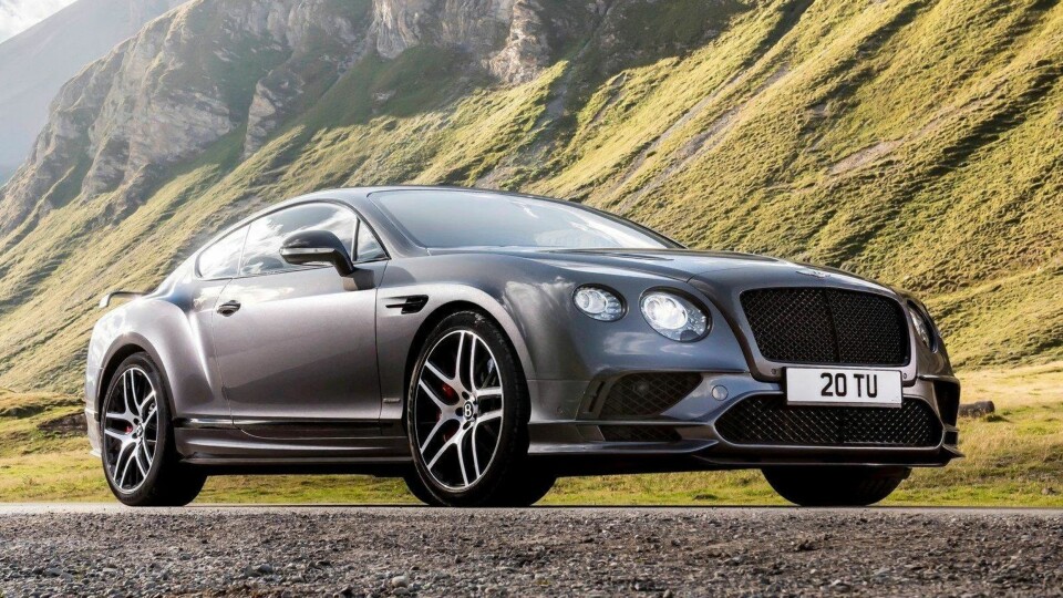 Her setter Bentley sluttstrek - med en monsterbil