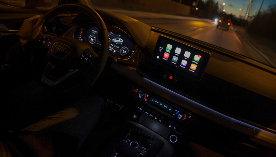 Audi har fått på plass Apple Car Play, som gjør at mobiltelefonen kan styres gjennom infotainmentsystemet.