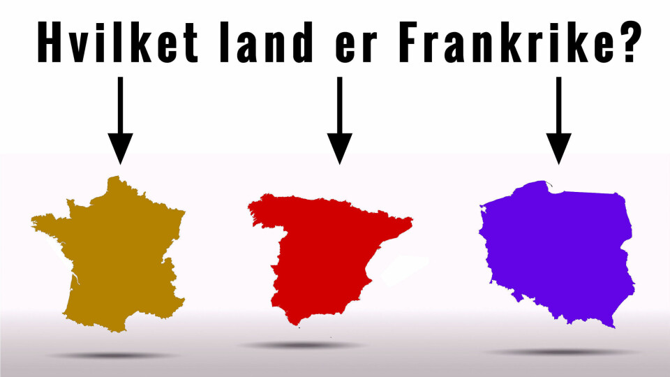 Ett av disse landene er Frankrike, ser du hvilket?