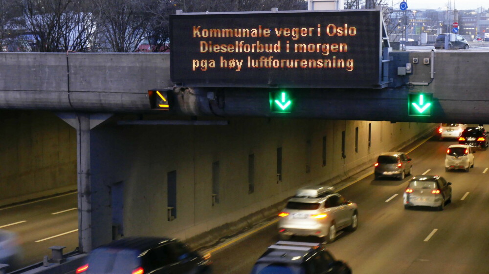 Dieselforbud ble for første gang testet ut i Oslo i januar.