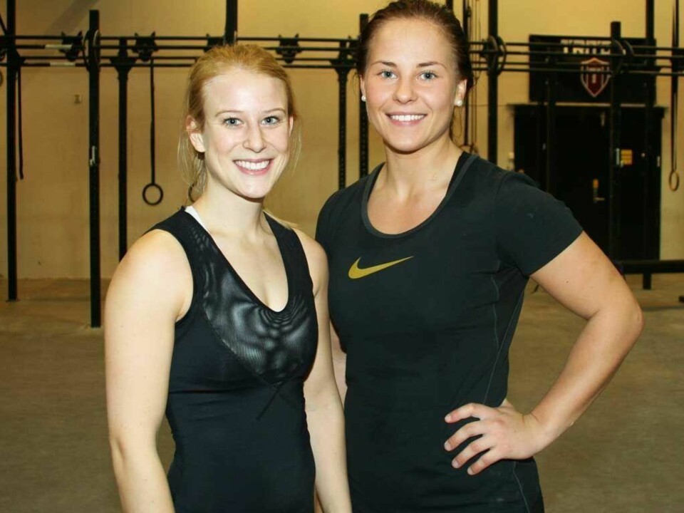 Hilde (til venstre) og Sandra er Crossfit-frelst.