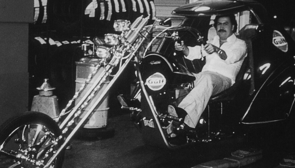 ELSKET MOTORSYKLER: Pablo Escobar visste å bruke pengene sine på ekstravagante kjøretøy. Han var spesielt glad i motorsykler.