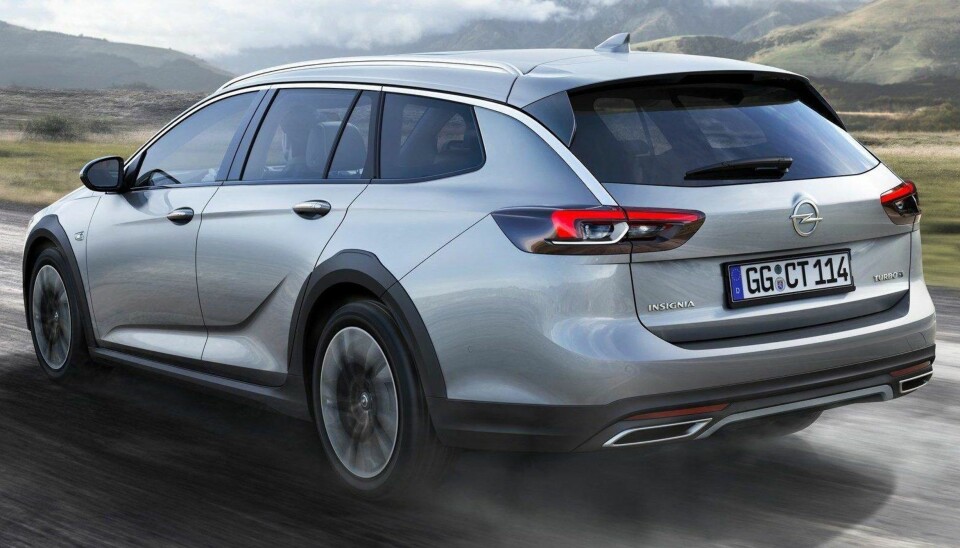 Opel har fått dreisen på design. Merk blant annet profilstripa som går helt fra a-stolpen og helt bak til d-stolpen før den går tvers gjennom baklykta.