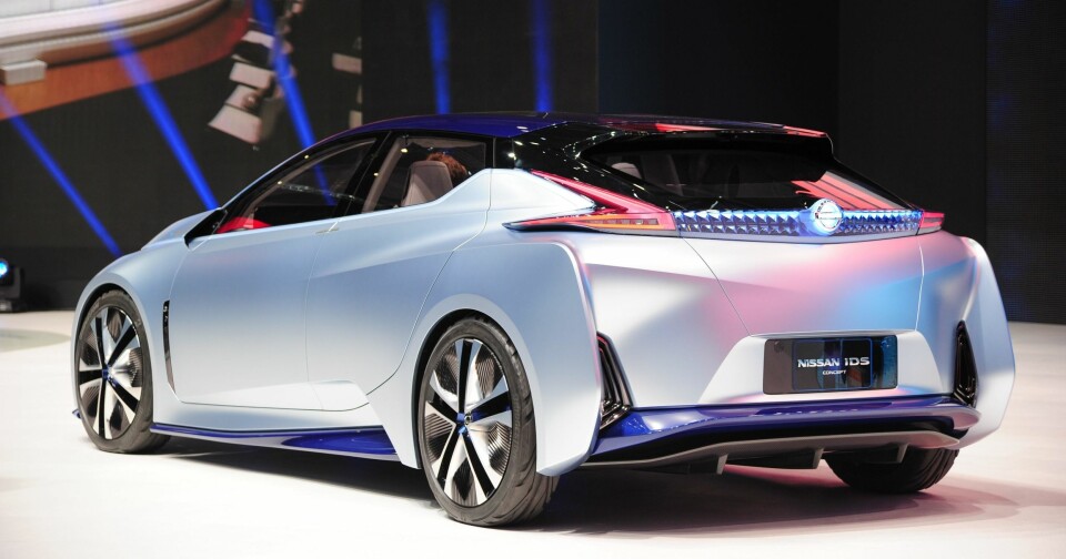 NISSAN IDS: Nissan viste fram konseptet IDS på motormessen i Geneve i 2016. Konseptet representerer Nissans visjon for sine framtidige elektriske og selvkjørende biler. Det kan ganske riktig se ut til at nye Nissan Leaf henter opp designelementer fra IDS-konseptet.