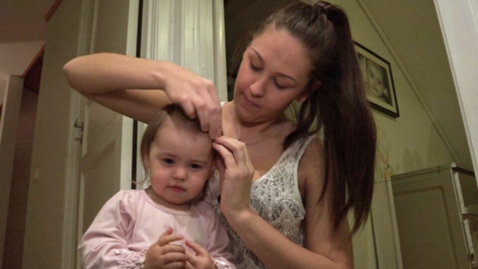 PÅ TV: I TV-serien får vi se hvordan en typisk hverdag er for Anna og datteren Michelle.