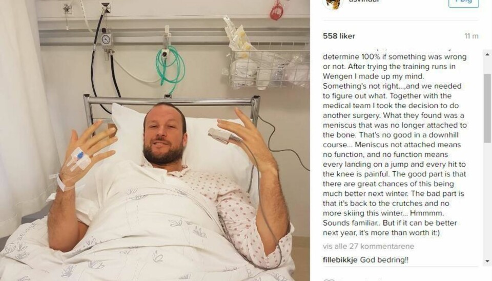 Aksel Lund Svindal har slitt med skader de tre siste sesongene.