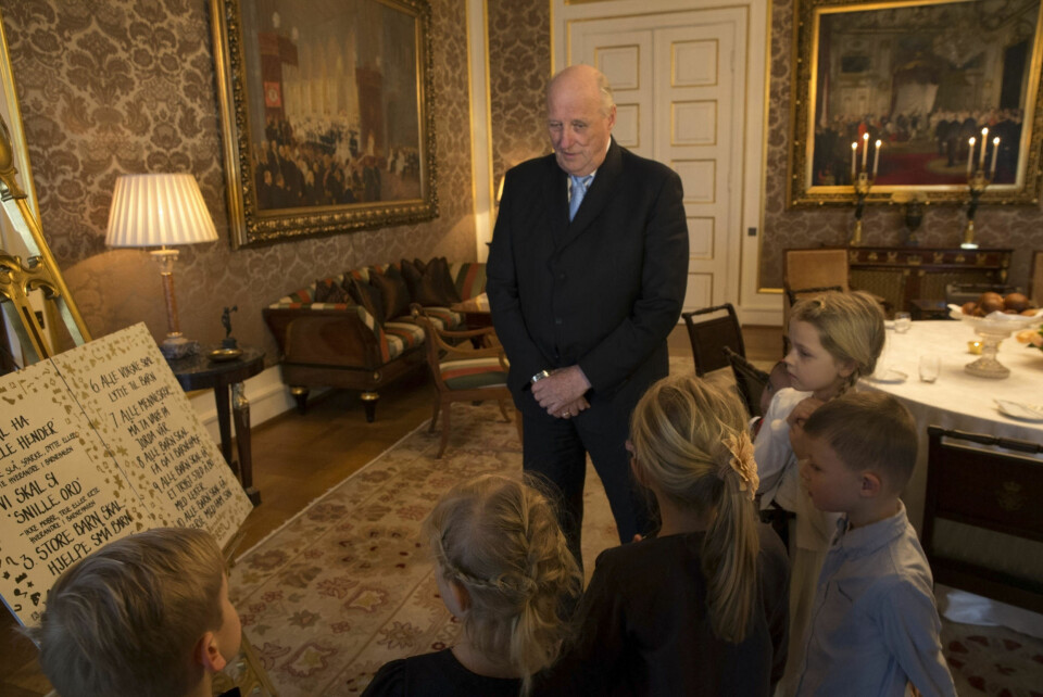 Agnes på audiens hos kongen