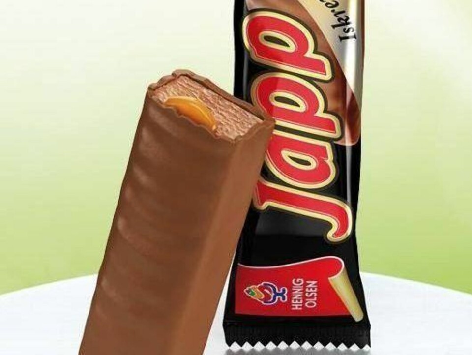 - Denne isen smakte marsipan!