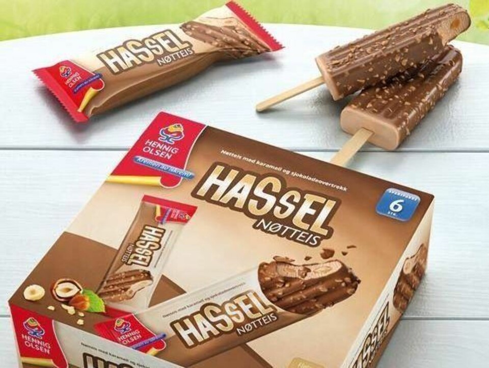 - Denne isen smakte marsipan!