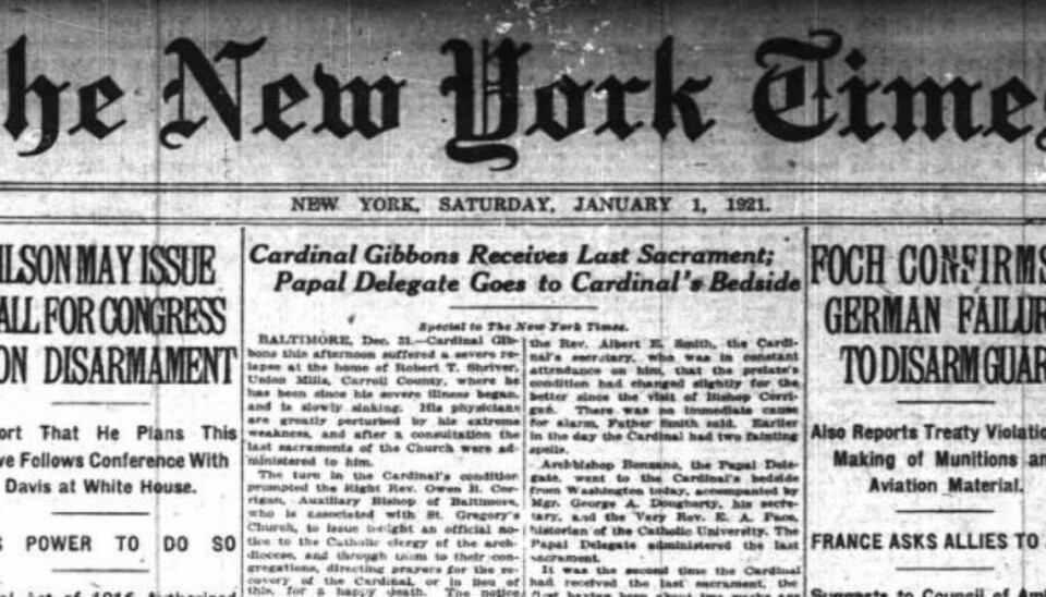 Ved starten av 1921 var verden lei krig, og i USA begynte man en sterk reduksjon av militæret. Samtidig hadde de allierte problemer med inleveringen av våpen fra tidligere tyske militære.