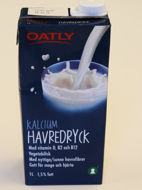 Havredrikken er god på smak, men blir slått ned i støvlene av soyamelken på proteininnhold.
