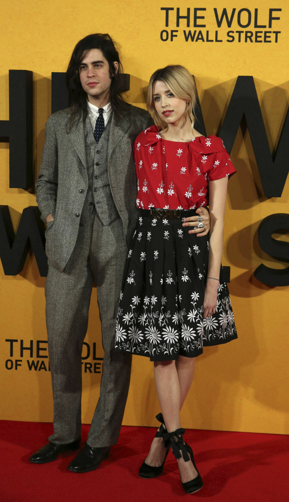 Peaches Geldof sammen med sin ektemann Thomas Cohen under premieren på'The Wolf of Wall Street' i London 9. januar i år.