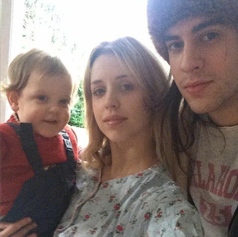 PEACHES GELDOF med ektemannen Thomas Cohen og eldstesønnen Astala.