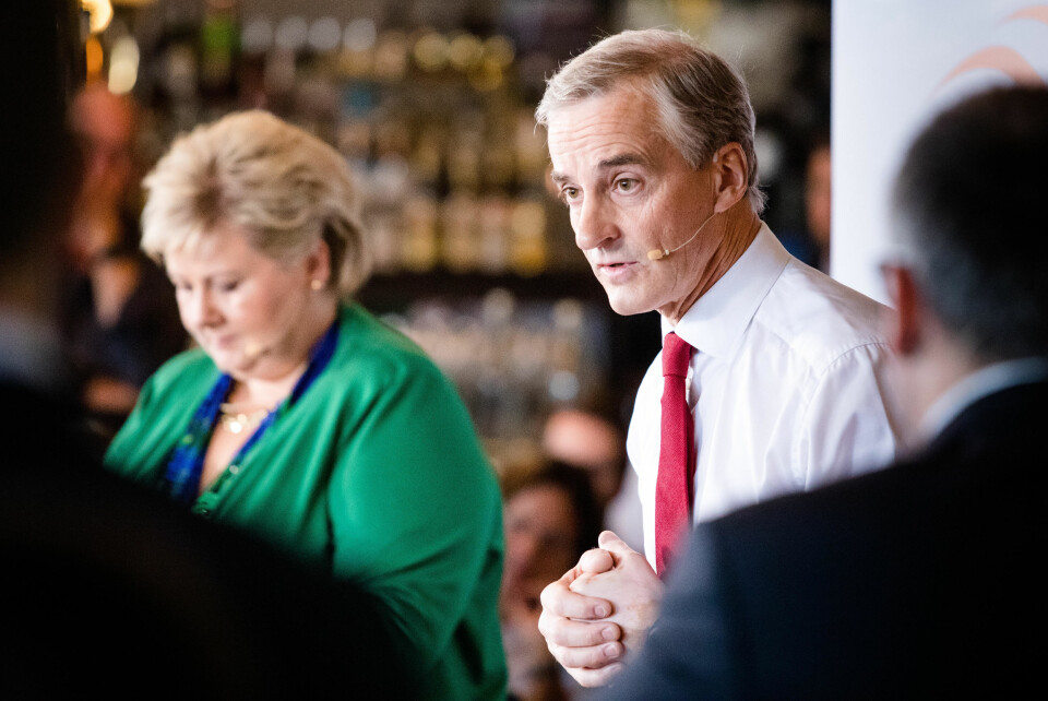 Arbeiderparti-leder Jonas Gahr Støre er tidligere Høyre-mann, og enig med Høyre-leder Erna Solberg om nesten alt. Likevel vil begge heller samarbeide med andre partier de er mer uenige med.
