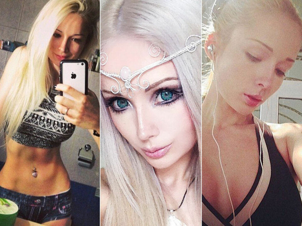 VALERIA LUKYANOVA, også kjent som «den levende barbiedukken», viser seg for en gangs skyld uten sminke.