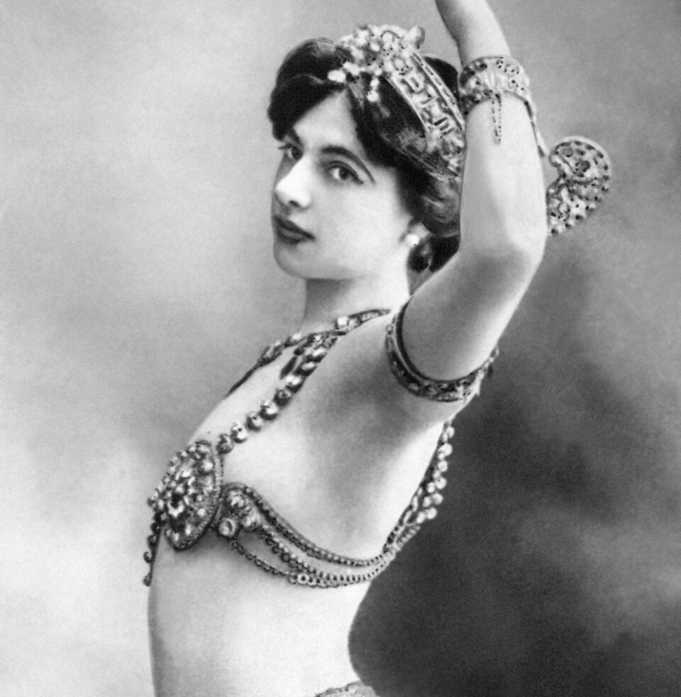 DØDE FORAN EN EKSEKUSJONSPELETONG: Den nederlandske eksotiske danseren kjent som Mata Hari ble dømt til døden som spion og dobbelagent. Hun ble skutt og drept 15. oktober 1917 i Paris. Mange har hevdet hun var uskyldig. På hundreårsdagen for henrettelsen frigjøres dokumentene fra rettssaken som endte i dødsdommen.