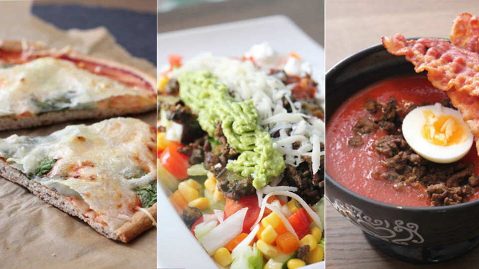 PROTEINER: Her frister Kristine Weber med sunnere og protenrik pizza, taco og hjemmelaget tomatsuppe.