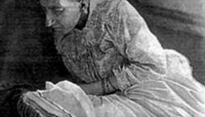 PÅ SANATORIUM: Blanche Monnier noen måneder før hun dør. Hun ble en gammel dame, men aldri seg selv.