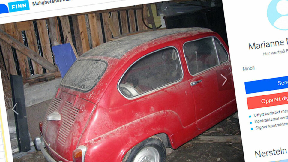 Denne sjeldne bilen ble satt på låven i 1987. Siden har den stått der, men nå skal den selges.