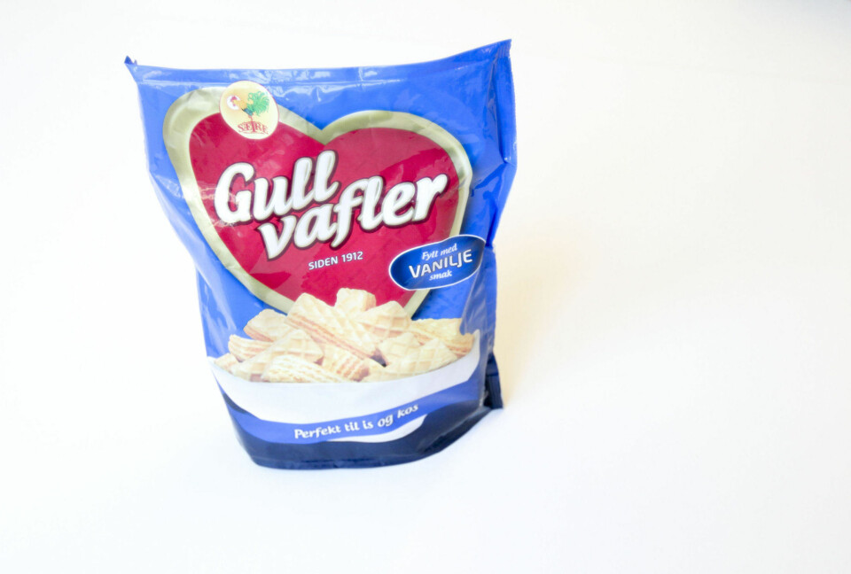 GULLVAFLER: Disse inneholder hele 35 gram sukker per. 100 gram og 30 gram mettede fettsyrer.