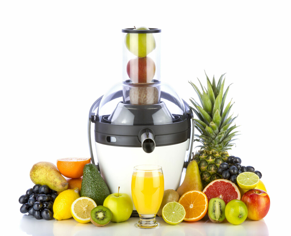 JUICEMASKIN: Har du kjøpt deg juicemaskin? Det er bekymringsfullt at dette er en ny trend, mener professor.