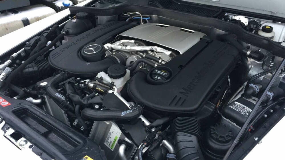 V8: Motoren er en 4,0-liters V8 biturbo med 422 hk.