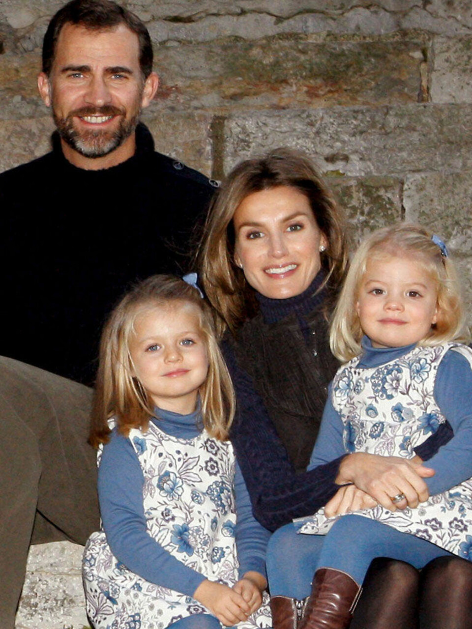 Kronprinsfamilien av Spania. Nå blir de landets nye kongefamilie.