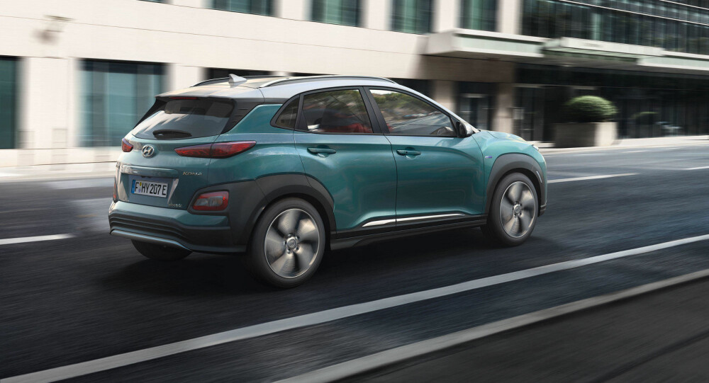 IKKE HENGERFESTE: Hyundai Kona som elbil blir i første omgang ikke utstyrt med hengerfeste.
