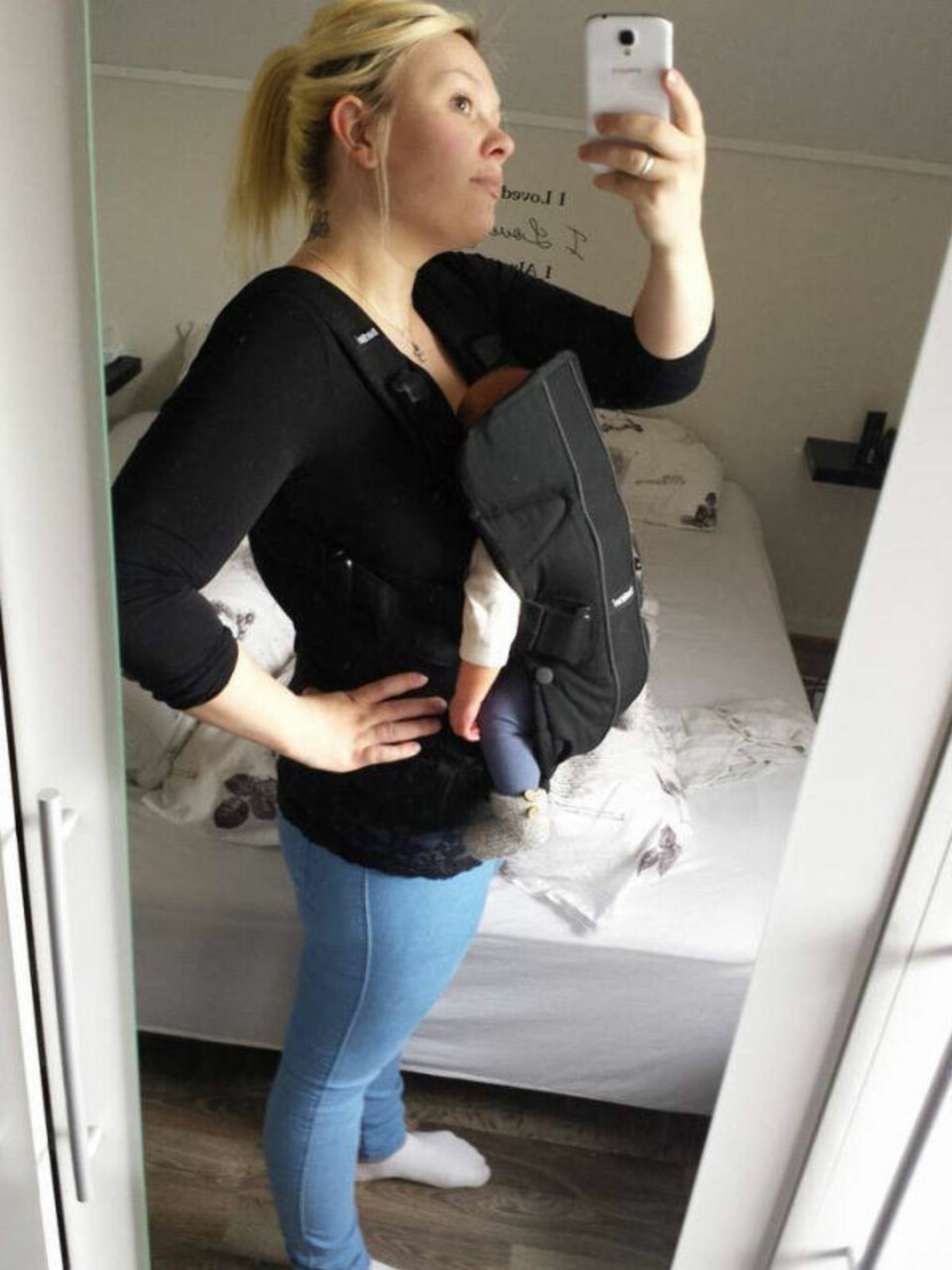 NYBAKT MOR: Thea kristine Storeng er mor til Lykke Kristine og lille Mio.