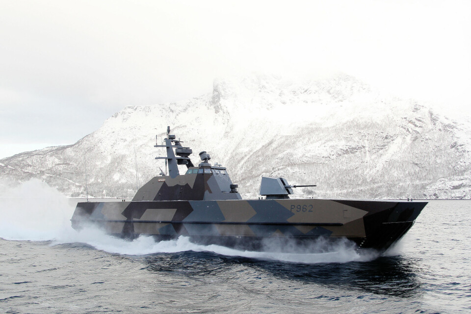 FORSVINNER: Kystkorvettene av Skjold-klassen vil bli faset ut når F-35 er innført og utstyrt med Joint Strike Missile (JSM).