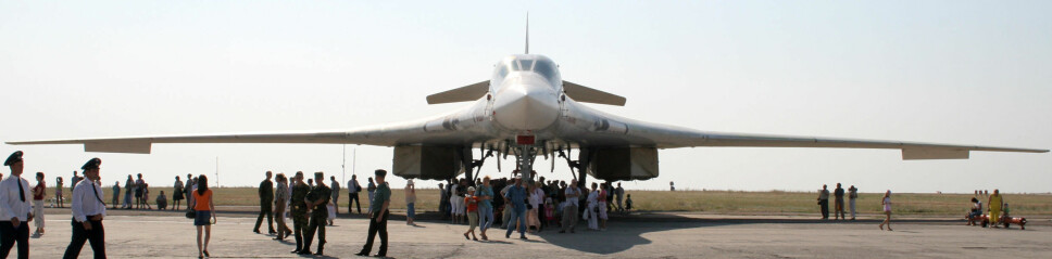 <b>RUSSISK DESIGN?</b> Russernes Tupolev Tu-160 kan være en annen designretning Kina lander på med H-20.