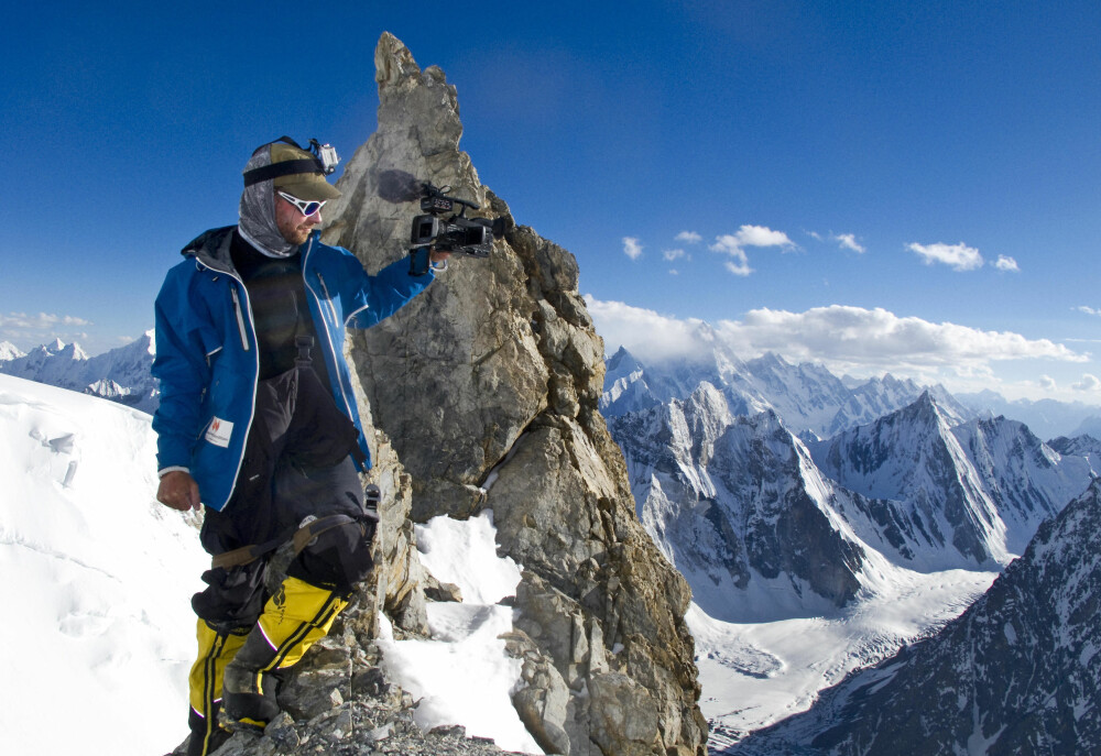CAMP 2: Petter og Aleksander Gamme etablerte Camp 2 på Broad Peak på 6400 meter høyde.