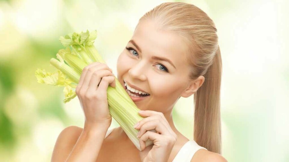 STRESS NED: Selleri er supert for huden din. Selleri inneholder vitamin K som er viktig for blodlevringen og en sterk beinbygning.